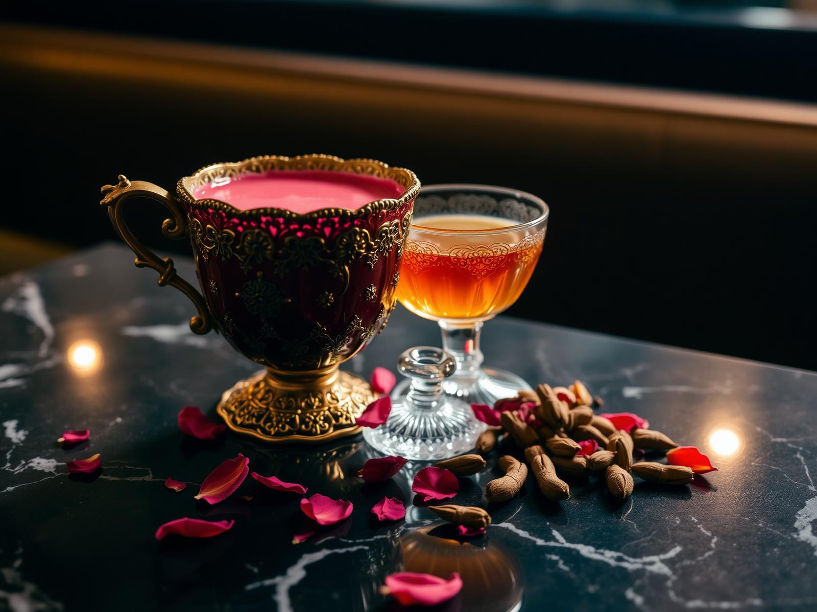 Kashmiri chai and qahwah